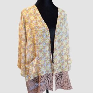 LOGO Lauren Goldstein Kimono/Swim Cover Up Size Medium